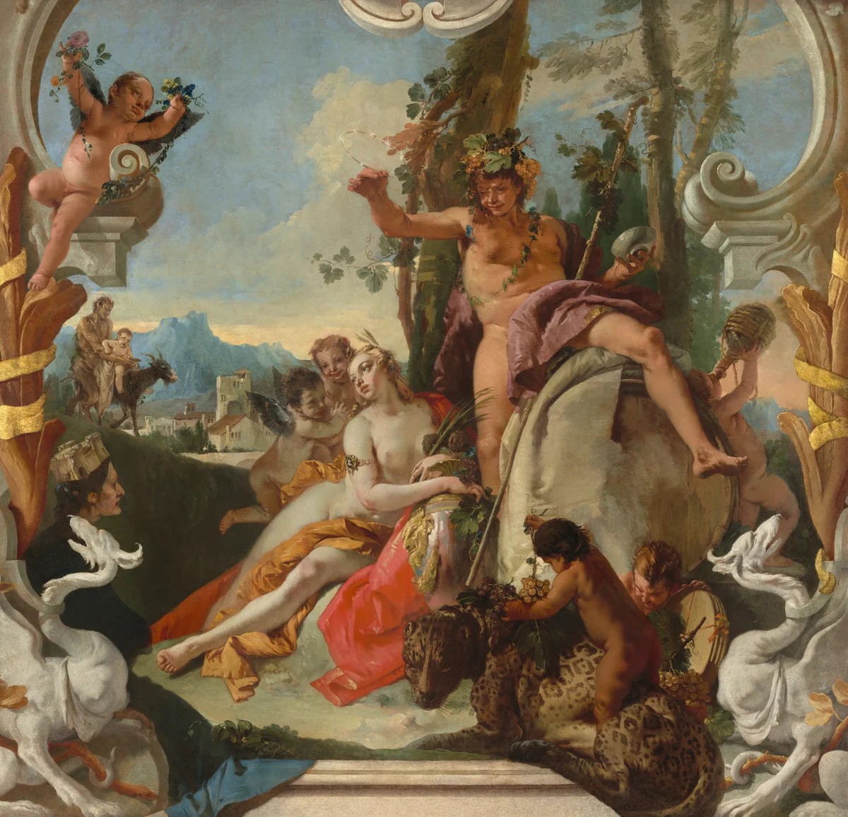 Bacchus and Ariadne by Giovanni Battista Tiepolo, painting, 1743-1745