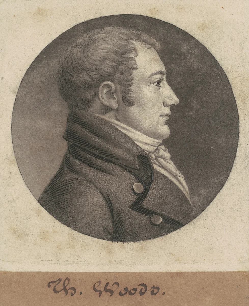 Thomas Woods by Charles B. J. Févret de Saint-Mémin, print, 1803