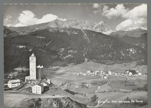 Cunter von Riom aus gegen Piz Michel by J. Gaberell, photograph, 1897-1949