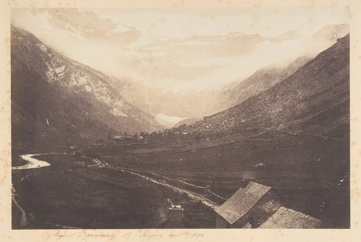 Cirque de Gavarnie, St Sauveur by Joseph Vigier, photograph, 1853