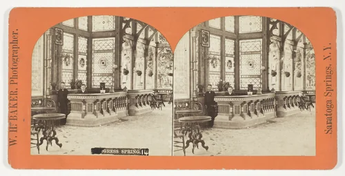 Congess Spring, No. 14 from the series "Saratoga Spings, N. Y." by W.H. Baker, photograph, 1875-1899