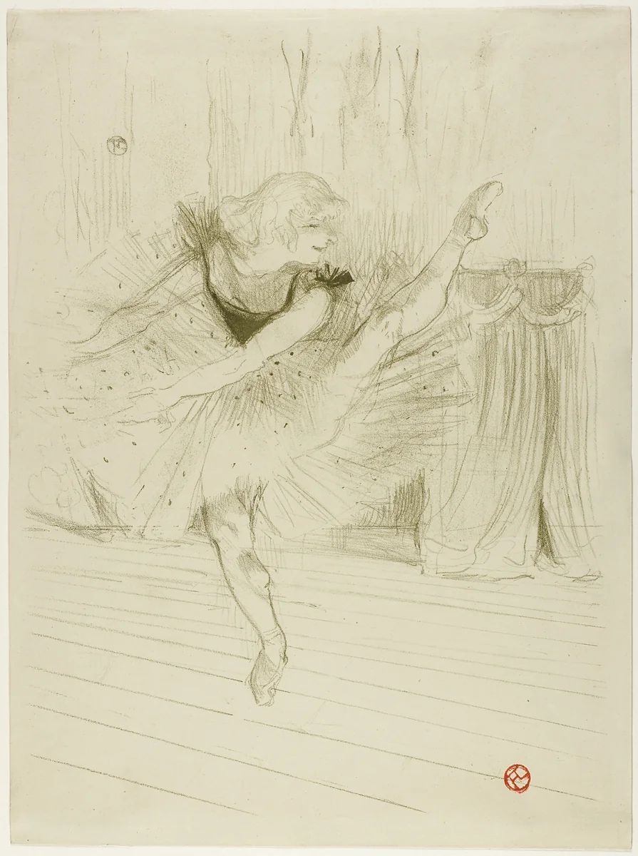 Miss Ida Heath, English Dancer by Henri de Toulouse-Lautrec, print, 1894