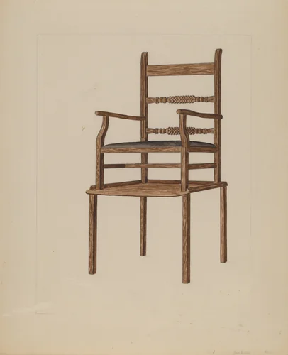 Child's High Chair by Frederick Jackson, index of american design, 1937