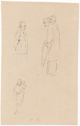 Figure Studies by John Linnell, drawing, 1792-1882