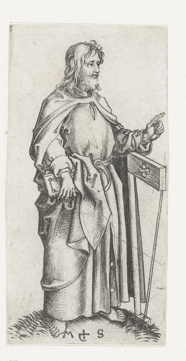 Apostel Jakobus de Mindere (Judas Thaddeüs?) by Unknown, print, 1470-1491
