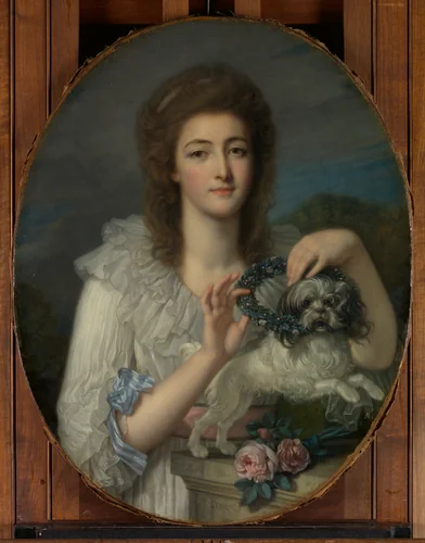 Princess Varvara Nikolaevna Gagarina (1762–1802) by Jean-Baptiste Greuze, painting, 1780-1782
