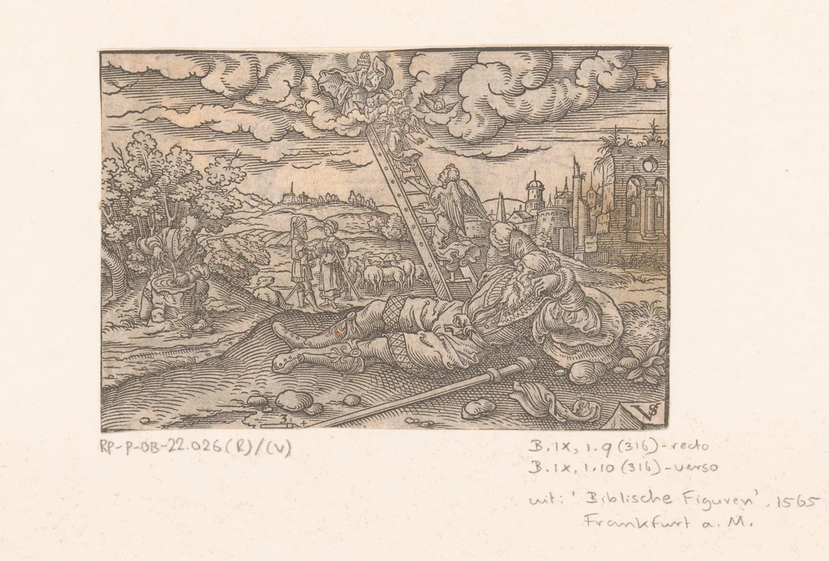 Jakobs ladder by Unknown, print, 1565