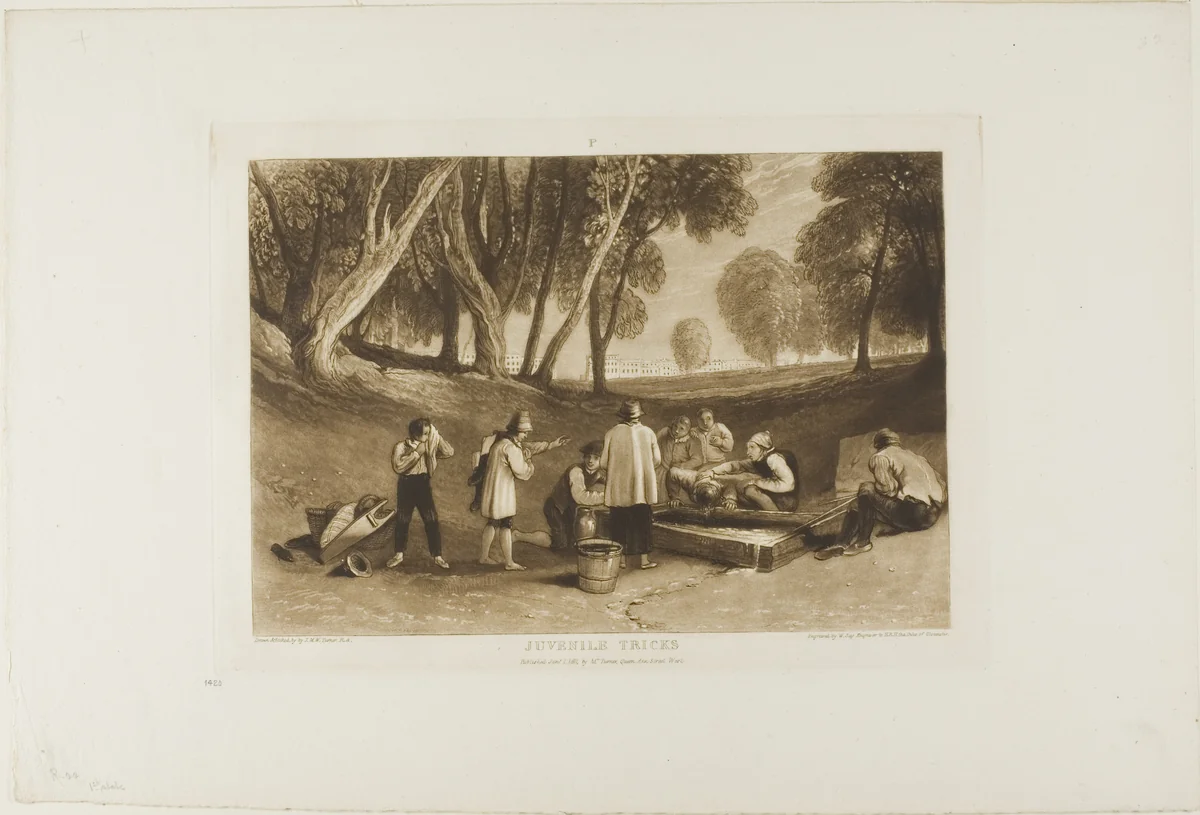 Juvenile Tricks, plate 22 from Liber Studiorum by Joseph Mallord William Turner, print, 1811