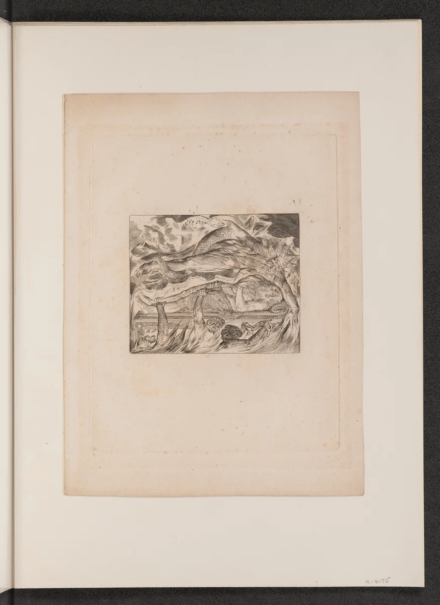 Job's Evil Dreams by William Blake, portfolio, 1825