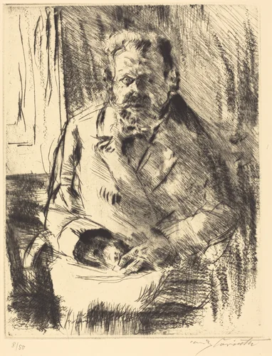 Der Dichter (The Poet) by Lovis Corinth, print, 1920