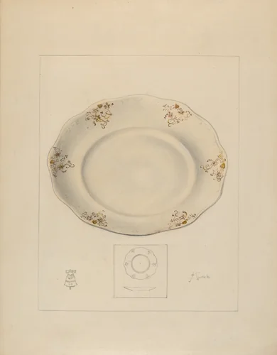 Platter by Joseph Sudek, index of american design, 1937