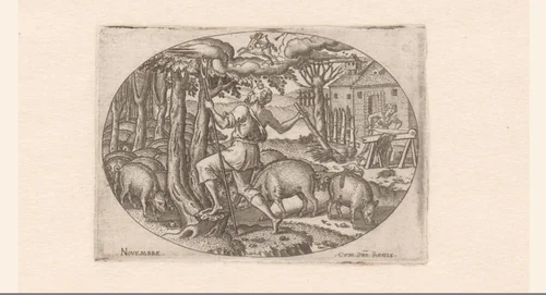 November by Unknown, print, 1568