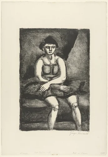 The Circus Rider (L'Ecuyère) by Georges Rouault, print, 1924