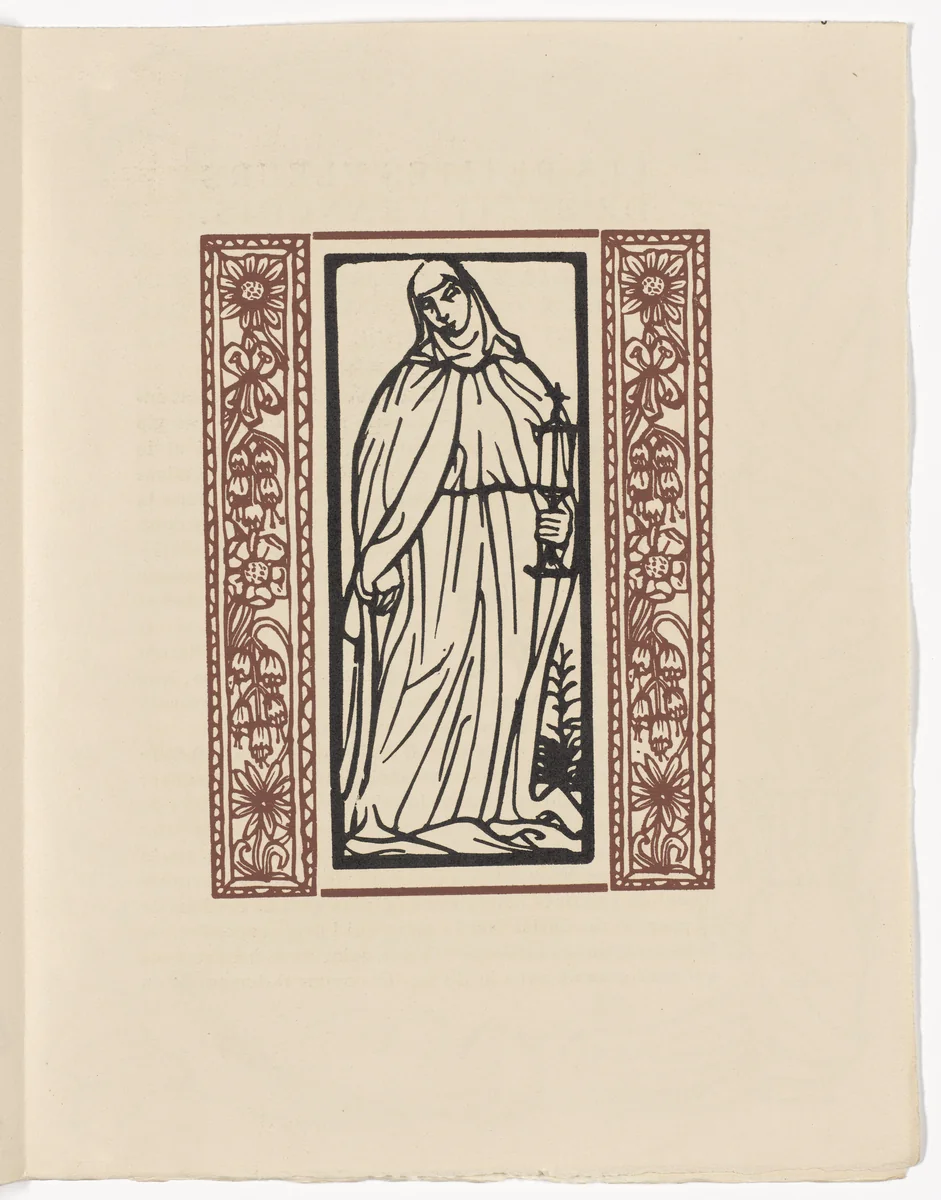 Plate (page 237) from Les Petites Fleurs de St. François (The Little Flowers of St. Francis) by Émile Bernard, illustrated book, 1928