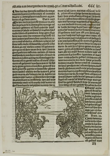 Illustration from Coronijke van Hollandt, plate 58 from Woodcuts from Books of the XVI Century by Unknown Artist, print, 1530
