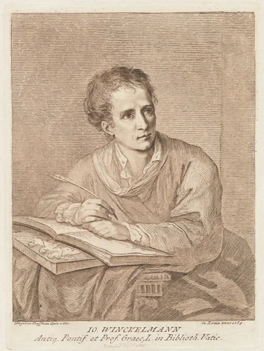 Johann Winckelmann by Angelica Kauffmann, print, 1764-1780