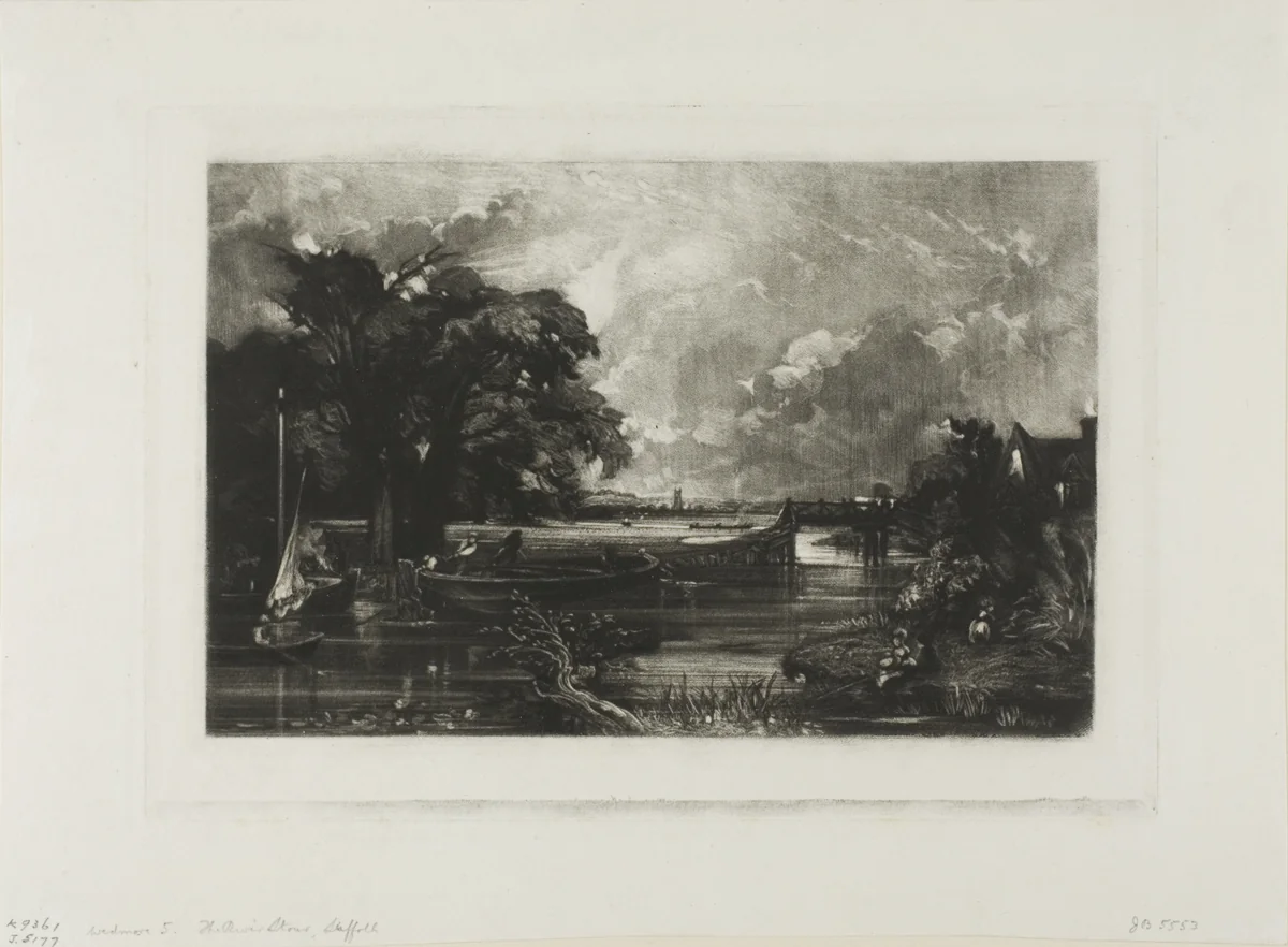 River Stour by David Lucas, print, 1830