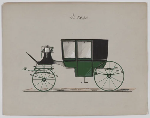 Coach #3622 by Brewster & Co., drawing, 1880