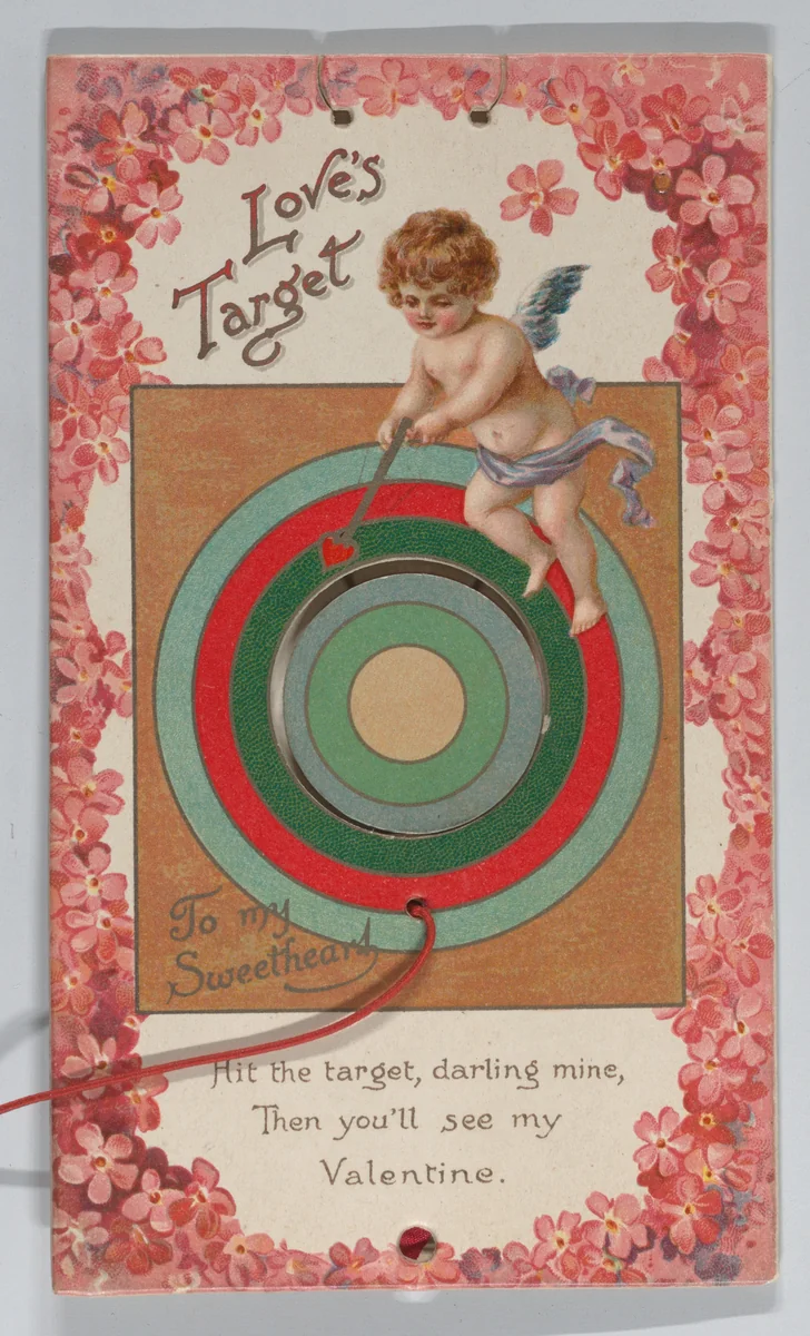 Valentine - Mechanical - Cupid and Target by anonymous, other, 1875