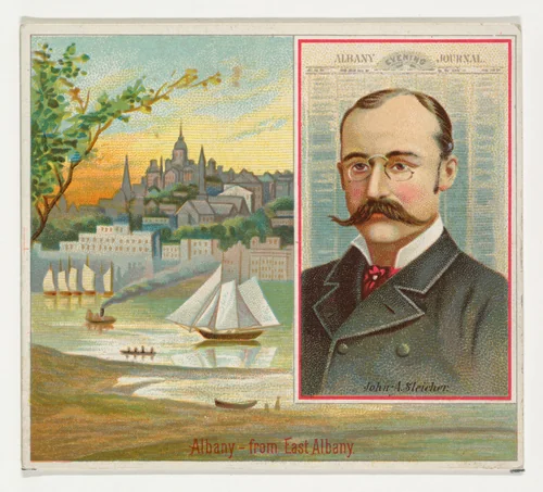 John A. Sleicher, Albany Evening Journal, from the American Editors series (N35) for Allen & Ginter Cigarettes by Allen & Ginter, print, 1887