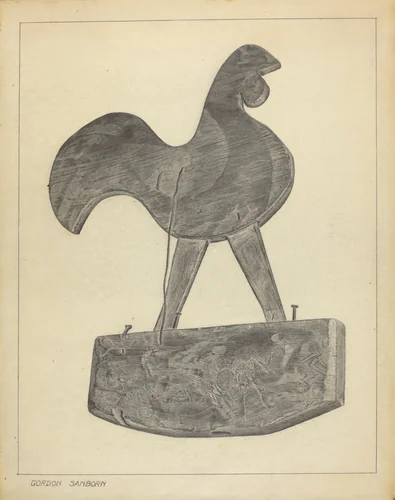Cock Weather Vane by Gordon Sanborn, index of american design, 1937