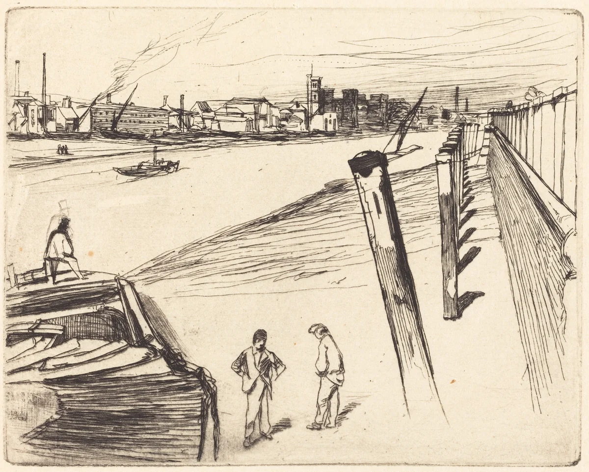 Millbank by James McNeill Whistler, print, 1861