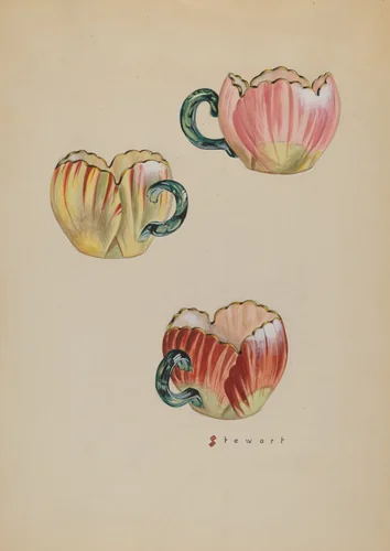 Tulip Cups by Robert Stewart, index of american design, 1937