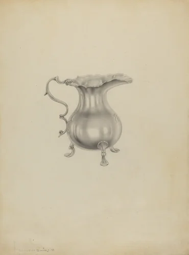 Silver Pitcher by Dorothy Dwin, index of american design, 1937