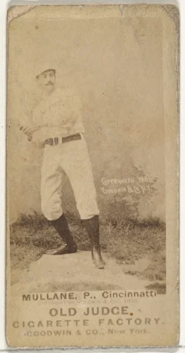 Anthony John "Tony" Mullane, Pitcher, Cincinnati, from the Old Judge series (N172) for Old Judge Cigarettes by Goodwin & Company, photograph, 1888