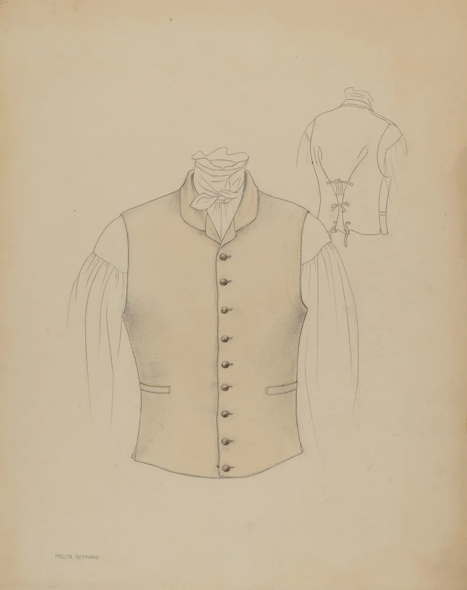 Waistcoat by Melita Hofmann, index of american design, 1936