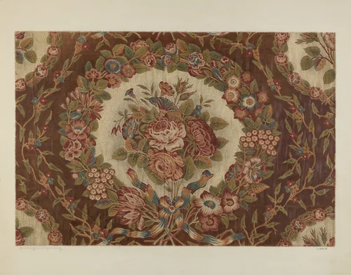 Printed Textile by Ernest Capaldo, index of american design, 1941