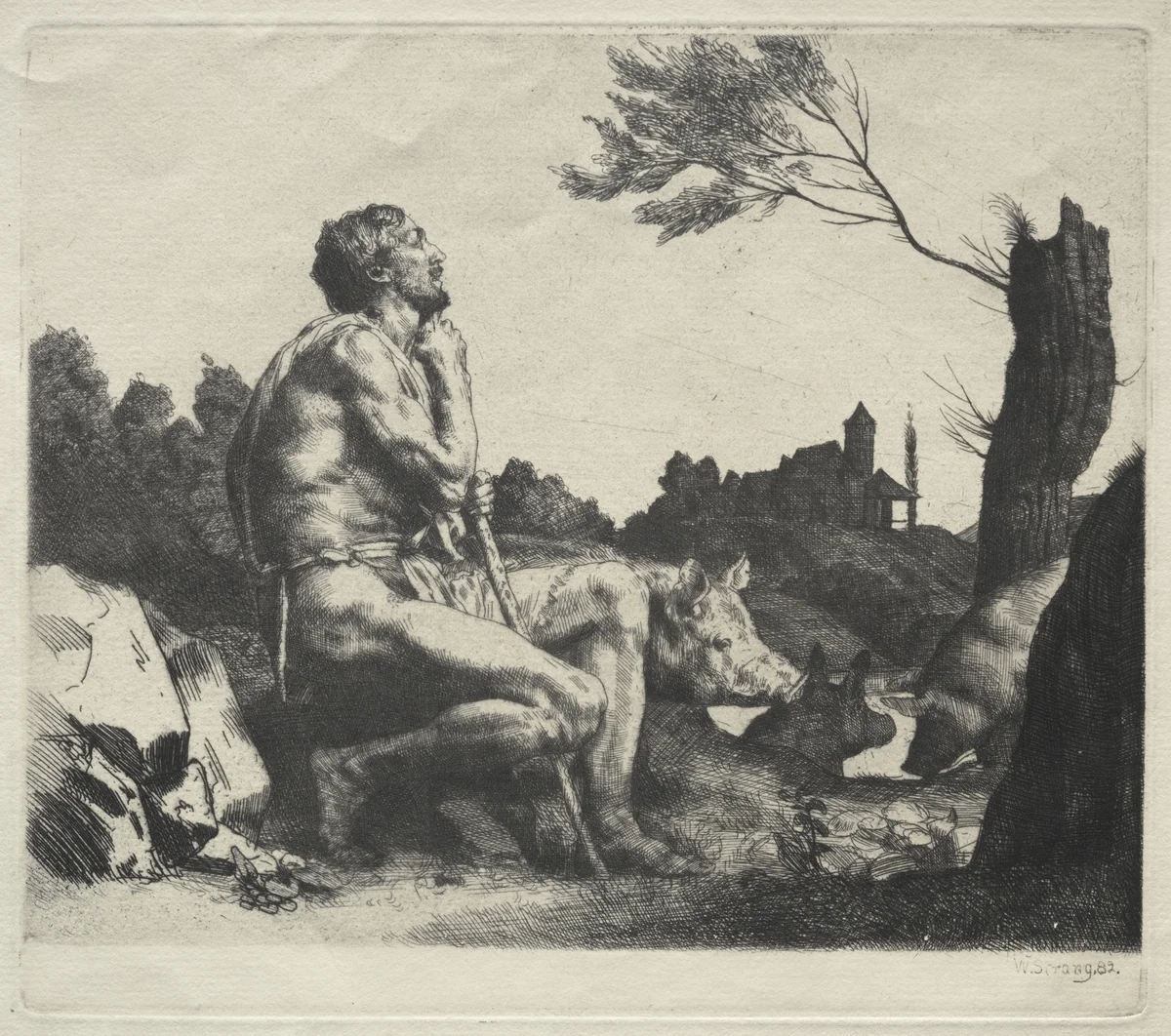 The Prodigal Son by William Strang, print, 1882