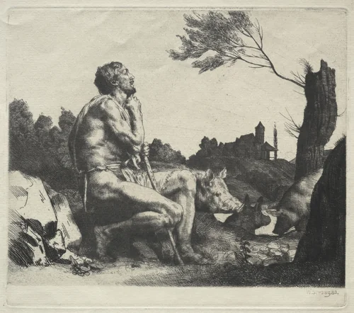 The Prodigal Son by William Strang, print, 1882