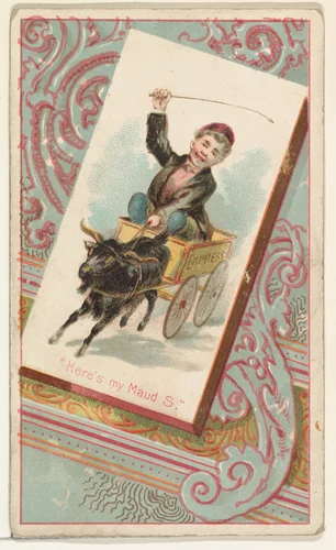 "Here's my Maud S.," from the Terrors of America set (N136) issued by Duke Sons & Co. to promote Honest Long Cut Tobacco by W. Duke, Sons & Co., print, 1888-1889