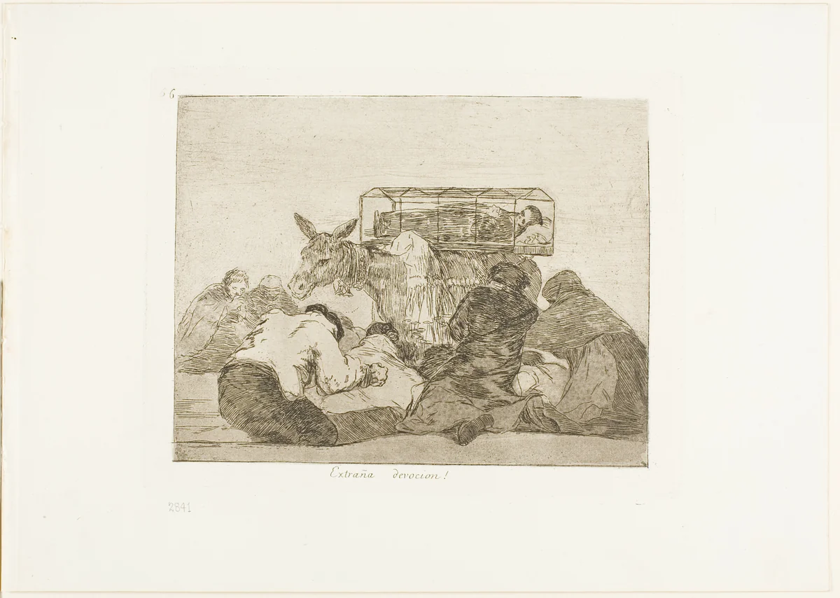 Strange Devotion!, plate 66 from The Disasters of War by Francisco José de Goya, print, 1815-1820