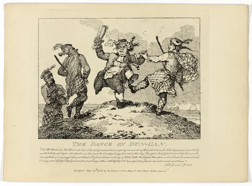 The Dance of the Dun-Can, from Boswell's Tour of the Hebrides by Thomas Rowlandson, print, 1786
