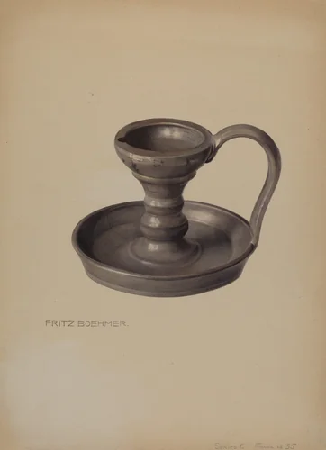 Lamp by Fritz Boehmer, index of american design, 1938