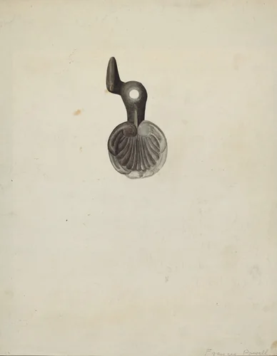 "Shutter Dog" by F.W. Powell, index of american design, 1935-1942