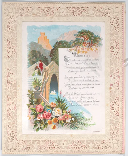 Valentine by anonymous, other, 1876