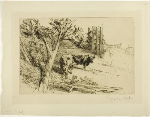 The Keep by Francis Seymour-Haden, print, 1872-1882