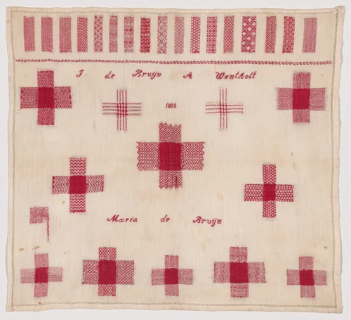 Darning Sampler by Netherlands, textile, 1808