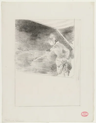 Singer at a Café Concert (Chanteuse de Café Concert) by Hilaire-Germain-Edgar Degas, print, 1875