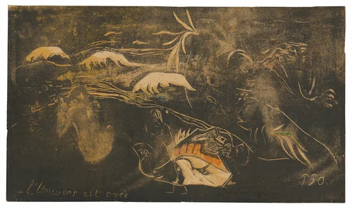 L’univers est créé (The Universe Is Being Created), from the Noa Noa Suite by Paul Gauguin, print, 1893-1894
