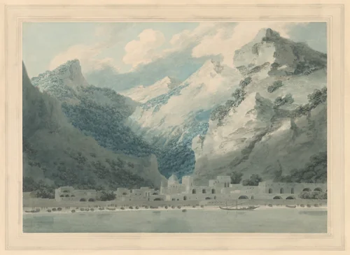 Cetara on the Gulf of Salerno by John Robert Cozens, drawing, 1790