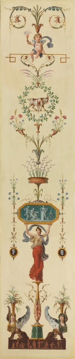 Decorative Panel by Pierre Rousseau, painting, 1790-1799