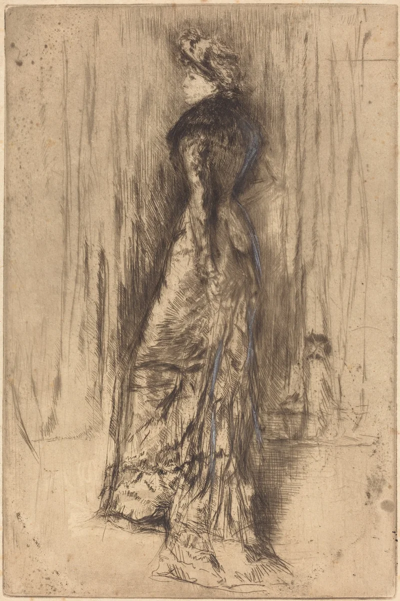 Maud, Standing by James McNeill Whistler, print, 1873