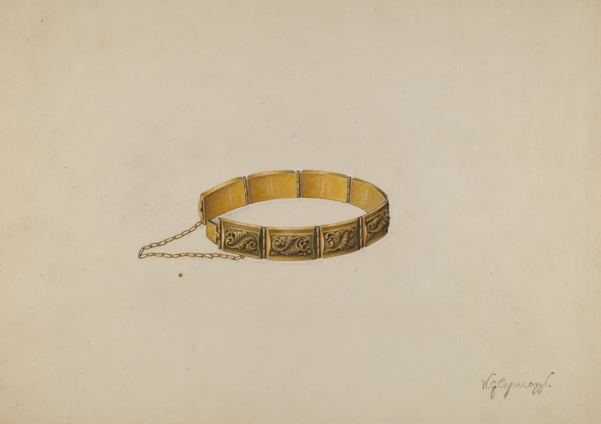 Bracelet by Walter G. Capuozzo, index of american design, 1939