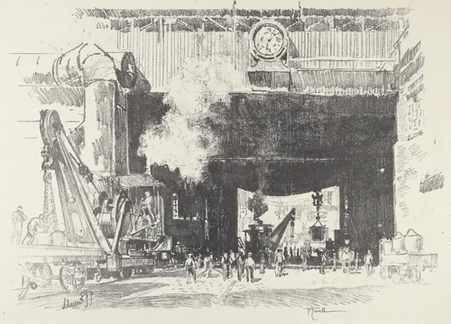 The Big Gate of the Big Shop by Joseph Pennell, print, 1916