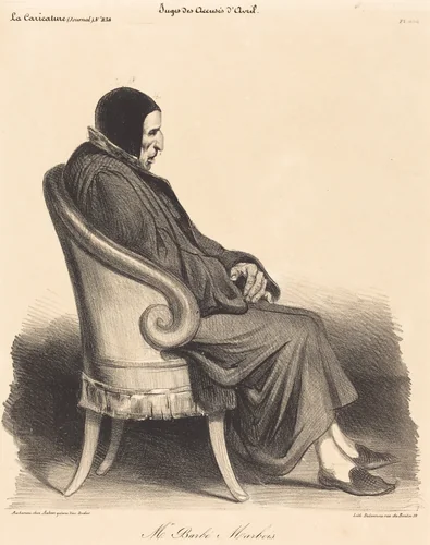 Barbé-Marbois by Honoré Daumier, print, 1835