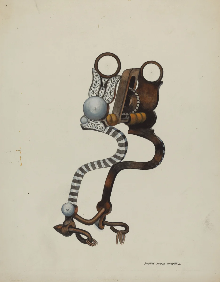 Bit by Harry Mann Waddell, index of american design, 1936